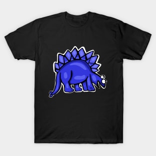 Blue Stegosaurus T-Shirt